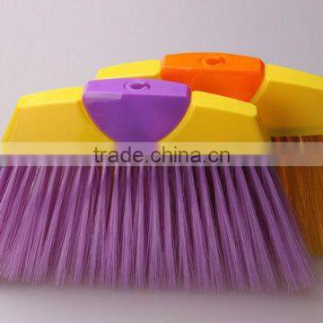 Soft bristle plastic broom