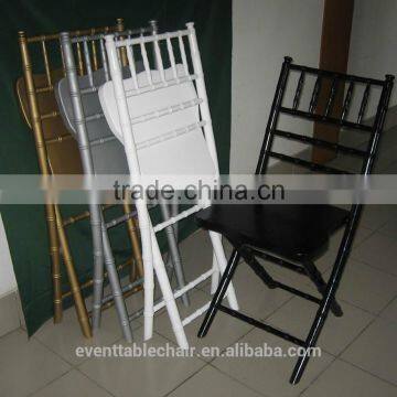 High quality many colors Wood Folding Chiavari Chair Sillas plegadizas