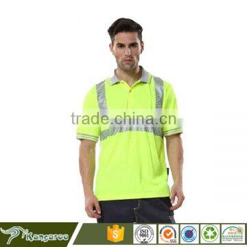 Insulation Reflective Strips Reflective Polo Shirt Clothes