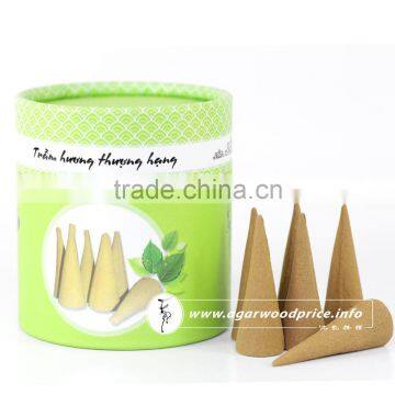 Eaglewood incense cones from Vietnam, 3cm high and 1.2cm diameter small size