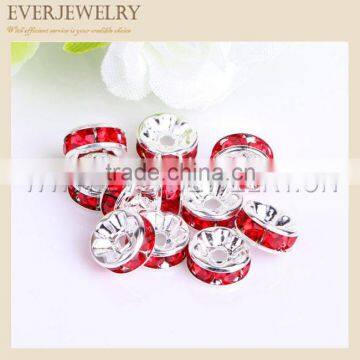 2016 hot design red/siam rhinestone spacer