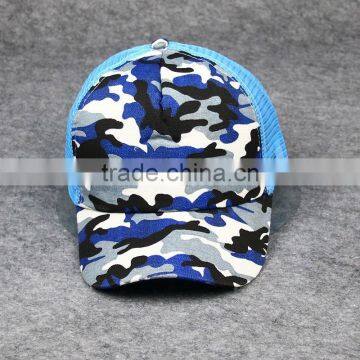 Cool Unisex Baseball Mesh Cap Fashion 6 Panel Camouflage Mesh Trucker Cap