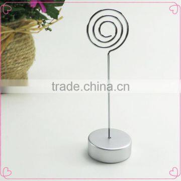 Competitive silver color round resin base circle shape metal memo clips