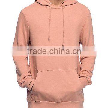 Custom wholesale blank hoody polycotton fleece mens pullover hoodies