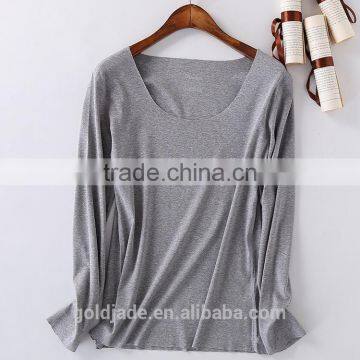 Fashion Custom Plain Long Sleeve Women Bulk Wholesale t Shirts photo-4