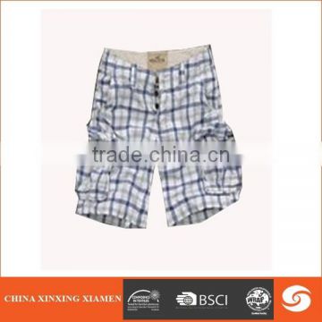 2015 Adult shorts with woven fabric print style men short cargo short