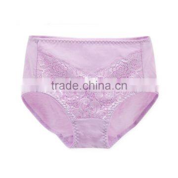 Professional Factory Custom Colorful 95% Cotton 5% Spandex With Lace Sexy Fancy Woman Underwear photo-4