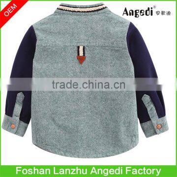 European Kids Shirts Cotton Baby Boys Bow Tie Shirts With Babies Fancy Designing Hot Sale Elegant Children Clothing photo-2