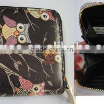 Fashion High Quality PU Stylish Print Owl Wallet photo-2