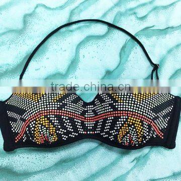 Classic Style Youg Girls Swimear Iron Bead Design Sexi Hot Girl Bikini photo-2