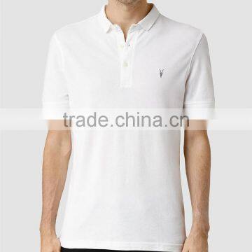 MGOO Custom Embroidery 100% Cotton Pique Polo Shirts Short Sleeves Mens Polo Chest Logo Company Shirts photo-2