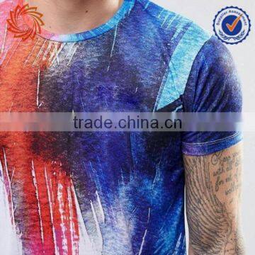 Mens Promotional 100% Polyester Sublimation Printing t Shirt Buyer photo-3