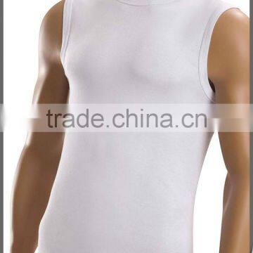 MEN COTTON RIB SLEEVELESS T SHIRT photo-2
