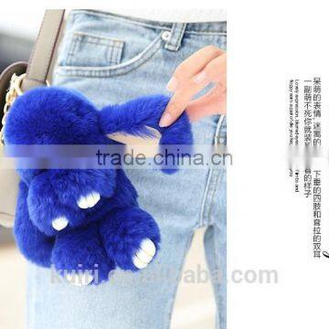 Lovely Rabbit Fur Rabbit Keychain Charm Pendant Keychains Fashion Jewelry Toy Doll Hanging Pendant Accessories Gift photo-4