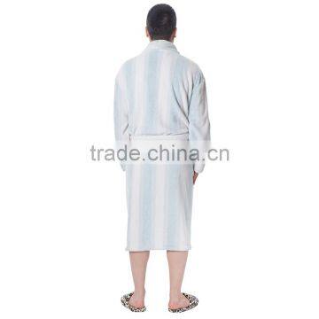 Printed Wholesale Coral Fleece Bath Robe for Men photo-3