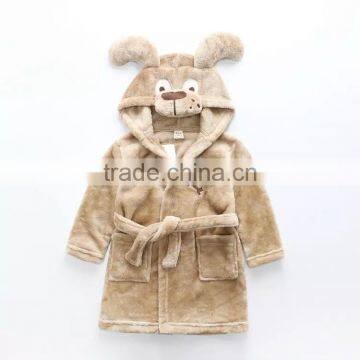 China Supplier Animal Coral Fabric Kids Bathrobe/clothing photo-5