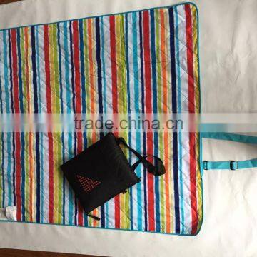 3 in 1 Portable Carry Picnic Waterproof Bag Fleece Blanket