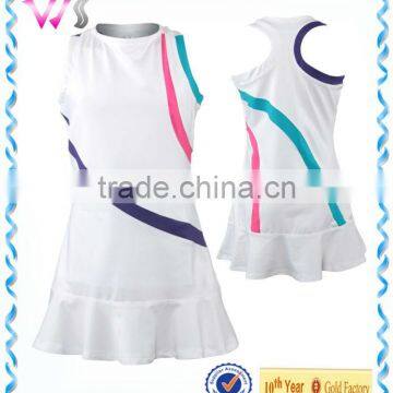 Custom Sexy And Comfortable Girls' Popular Uniform Tennis Dress