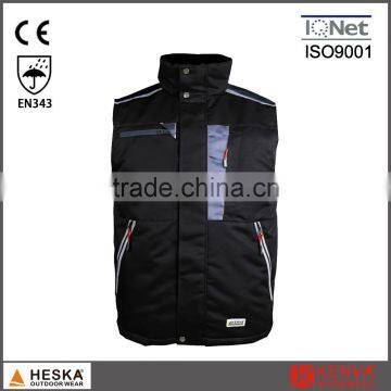 Good Quality Protective Workwear Winter Bodywarmer Men Padded Waistcoat photo-4