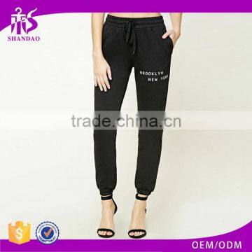 New arrivals casual narrow bottom lady hot shapers cotton trousers patterns design