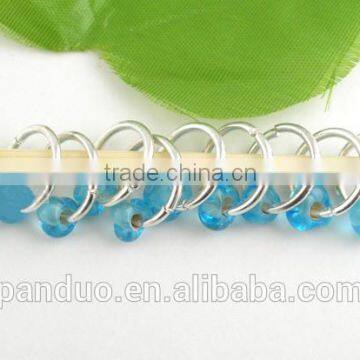 Wholesale Blue Lampwork Glass Knitting Stitch Markers