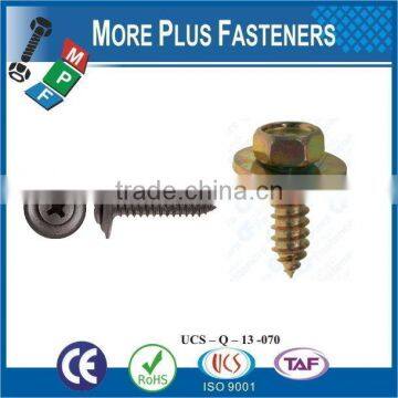 Taiwan M3.9-1.4 x 9.5mm Phillips Drive Pan Head Grade A2 Type C Point Stainless Steel Sheet Metal Screw Tapping M3 M12 with Hex