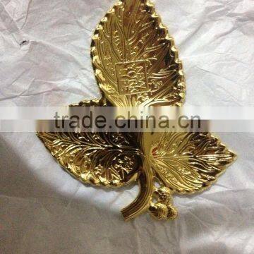 GOLDEN LEAF CANDY DISH