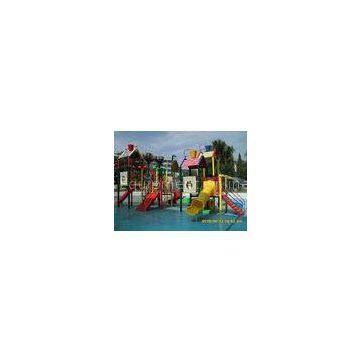 Outdoor Fun Aqua Splash Water Park Equipment , Residential Water Slide