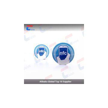 OEM service rfid plastic anti-metal nfc tag,printable rewritable rfid nfc pvc sticker on metal for asset managment