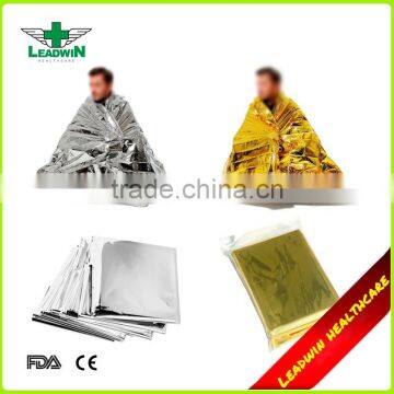 first aid use Foil silver gold thermal disposable medical emergency disposable blanket