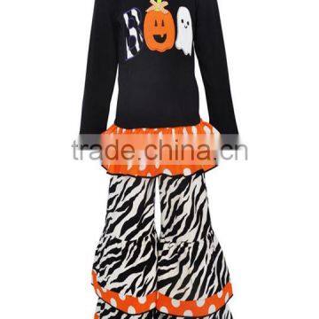 top selling halloween ghost applique fall girls festival clothes