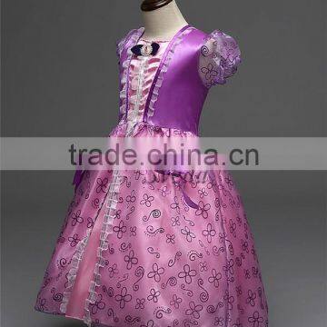 Wholesale Children's Clothing Grimm's Fairy Tales Rapunzel Princess Dress Party Girls Dress Fashion Dress photo-2
