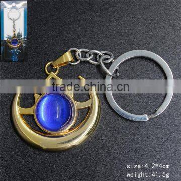 Hot Game Cosplay Pendant World Of Warcraft Game Mark Golden Color Anime Keychain