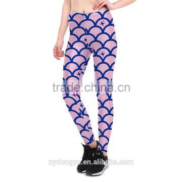 scale jogging yoga legging /morning xg mermaid plus size purple yoga capris athletic high waist fitness pants