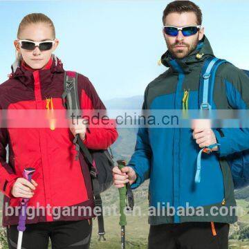 hike and camp hardshell Jackets for couples, men and women hike wear