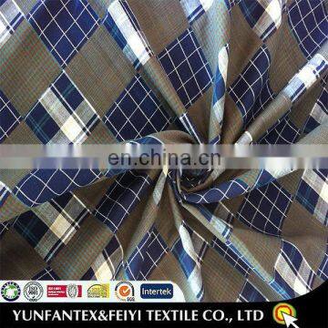 2015 fashion latest new Italy design pattern cheapest cotton double side weave yarn dyed check fabric
