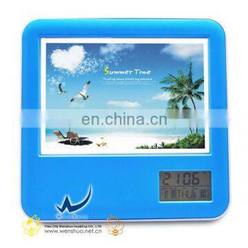 2013 New Style Calendar Photo Frame Clock With Pen Holder