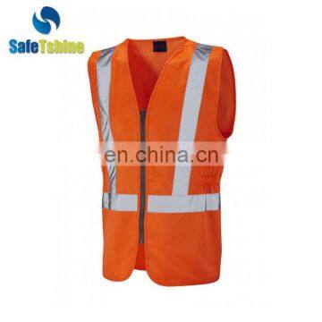 fabric for safety cheap reflective factory work vests