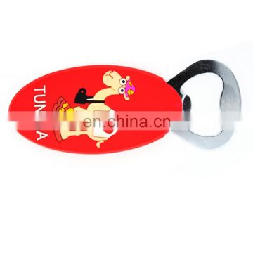 colorful cartoon souvenir stainless steel bottle opener, handmade plastic bottle opener