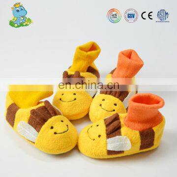 GSV cute manufacture infant shoes soft plush slipper