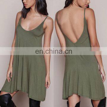 New arrivals women clothing olive cami jersey tunic top loose dressy tunic top