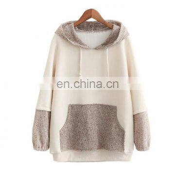 Alibaba Wholesale Woman Sweet & Fresh Casual Warm Sweatshirt Hoodie Girl Coat