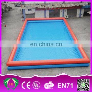 HI commercial outdoor giant rectangular inflatable water pool for Hand Boat,Bumper boat,water walking ball