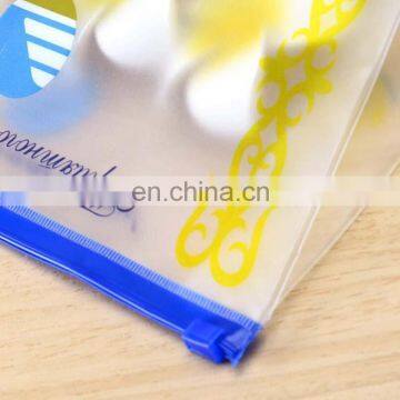 Customized Flat Bootom Reusable Frosting Pen Packaging Pvc Zipper Bag/ Plastic Poly Bag With Zipper photo-2