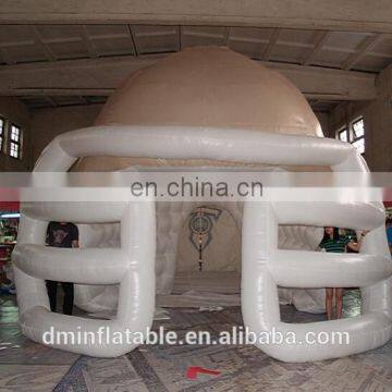 Custom Made Inflatable Football Sports Helmet Tunnel With Air Blower