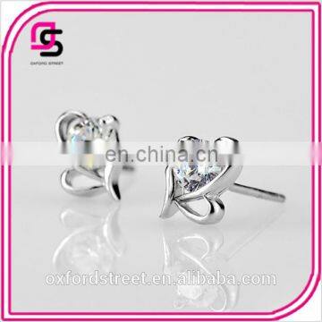 Women's Fashion Heart-shaped Water Language is Anti-allergic Earrings photo-5