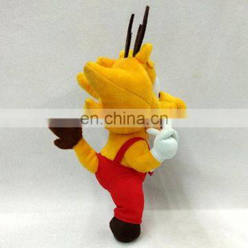 Yellow Dragon Plush Toys With t Shirt/dragon Stuffed Animal Soft Toys Wholesale photo-2