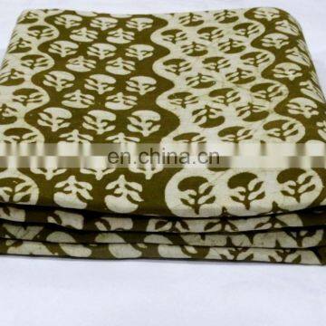 Fabric Indian Cotton Hand Block Print Dress Making Natural Print photo-3