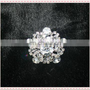 fancy cheap crystal invitation rhinestone brooches for wedding cards