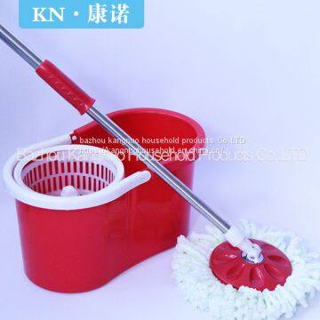 Environment-friendly carbon fiber magic cleaning mop with stainless steel bucket